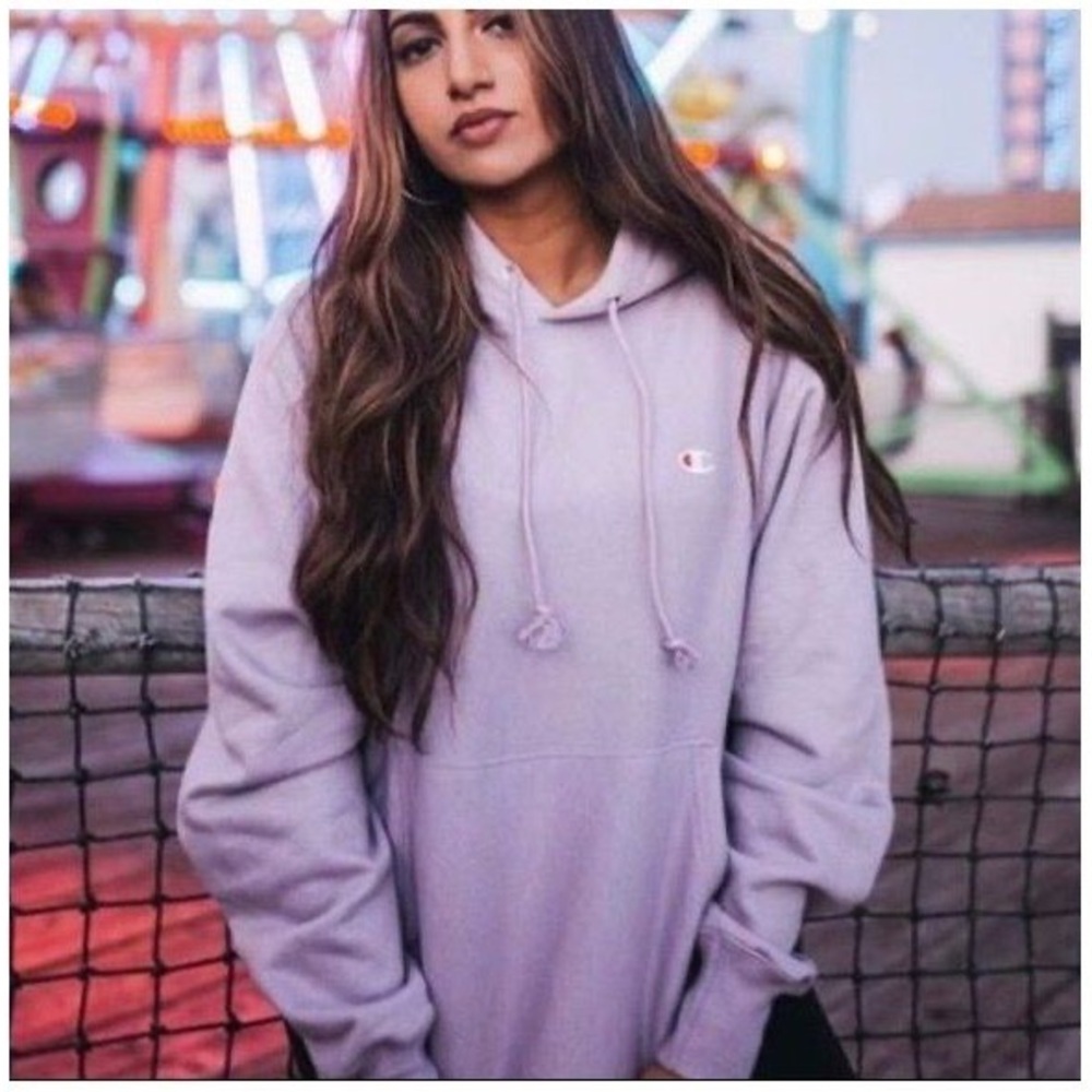 Champion Women's Lavender Hoodie and Sweats Matching Set